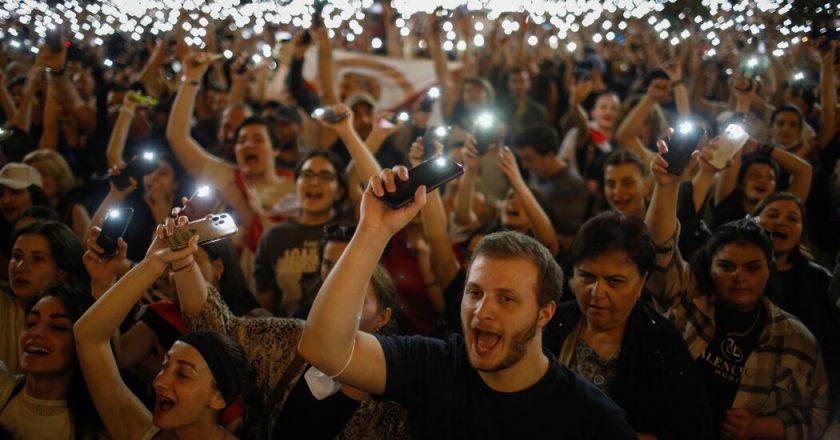 Protests are growing in Georgia over the “foreign interests” law.