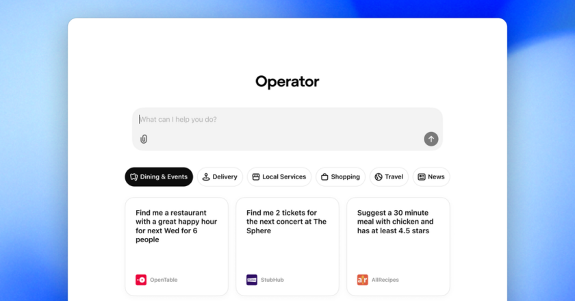 OpenAI Introduces New Agent Tool “Operator”