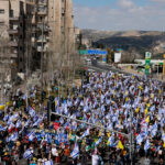 The Israelis lead to the streets the day after the strikes on Gaza