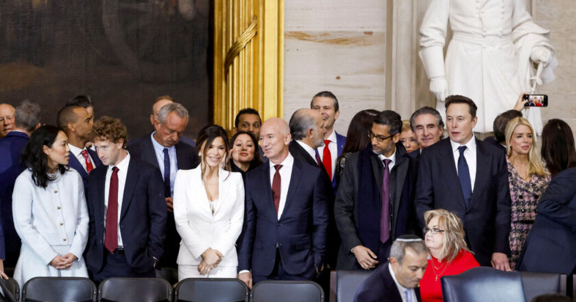 The technological CEOs have spent millions of courting Trump. He still has to pay.