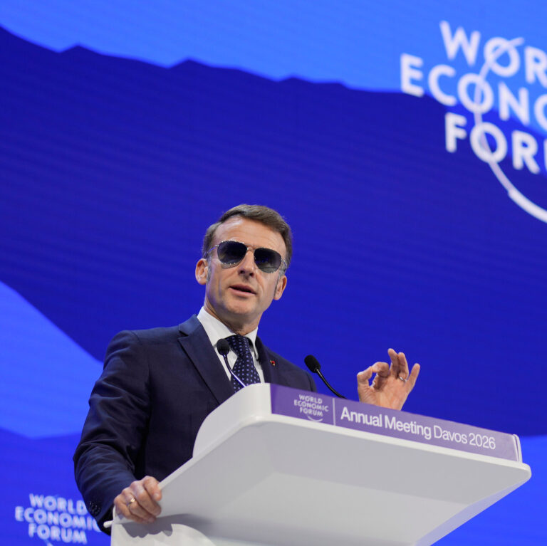 Why Did Macron Sport Sunglasses at Davos?