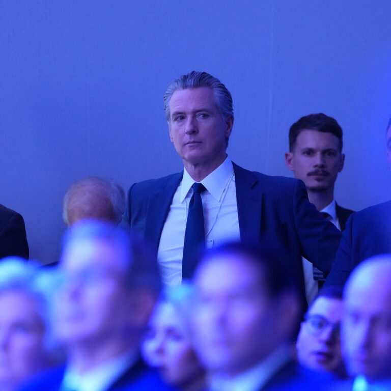 Newsom Attributes Davos No-Show to Trump