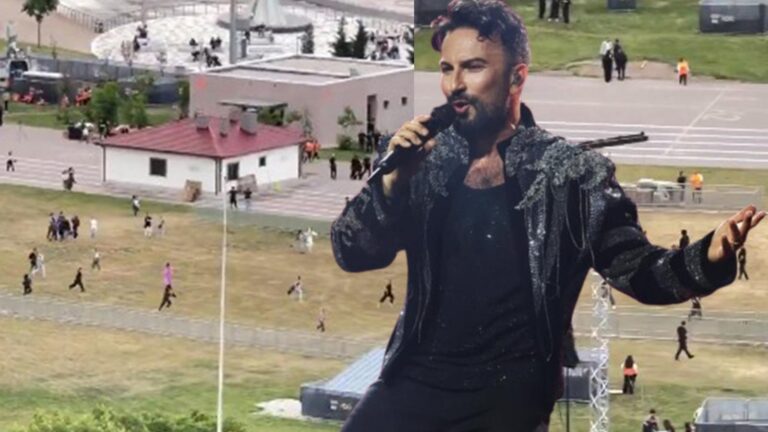 Tarkan konseri için sıra kapma yarışı vardı! Görüntüler viral oldu