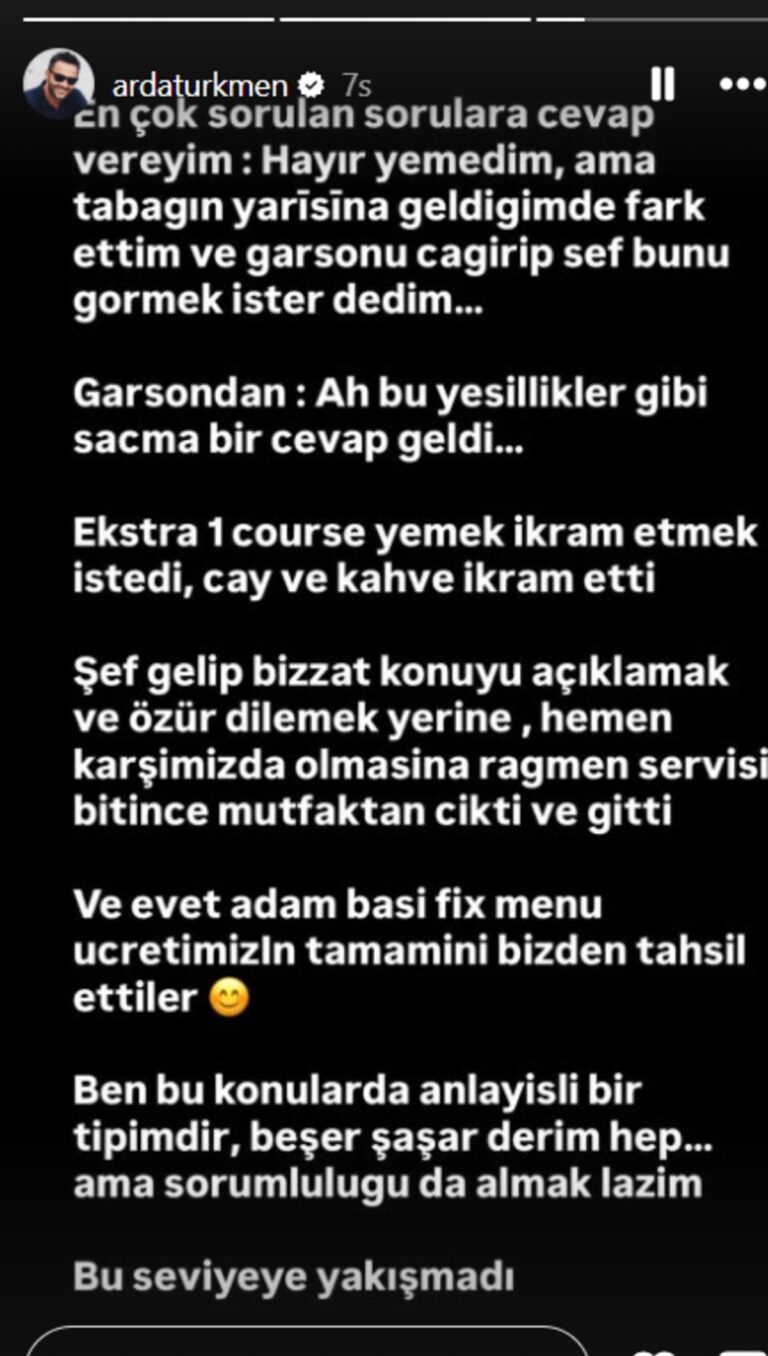 Arda Türkmen’in gittiği Michelin yıldızlı restoranda tabağından solucan çıktı! Garsonun yanıtı şoke etti